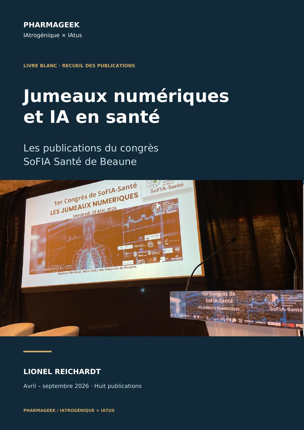 Publication visual: Digital twins and AI in healthcare — SoFIA Santé Beaune 2026 | The publications